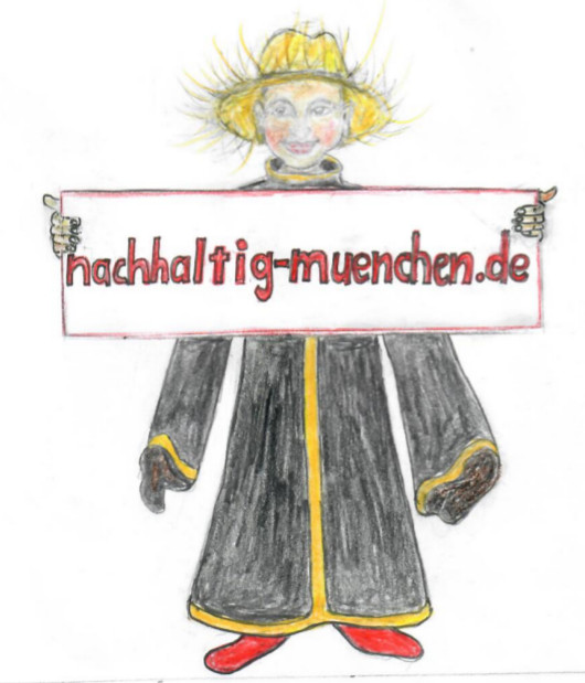 Bild Das Münchner Kindl als Gärtner